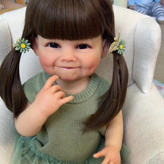 Raya Dimpled Girl Doll Waterproof Simulation Toy for Kids