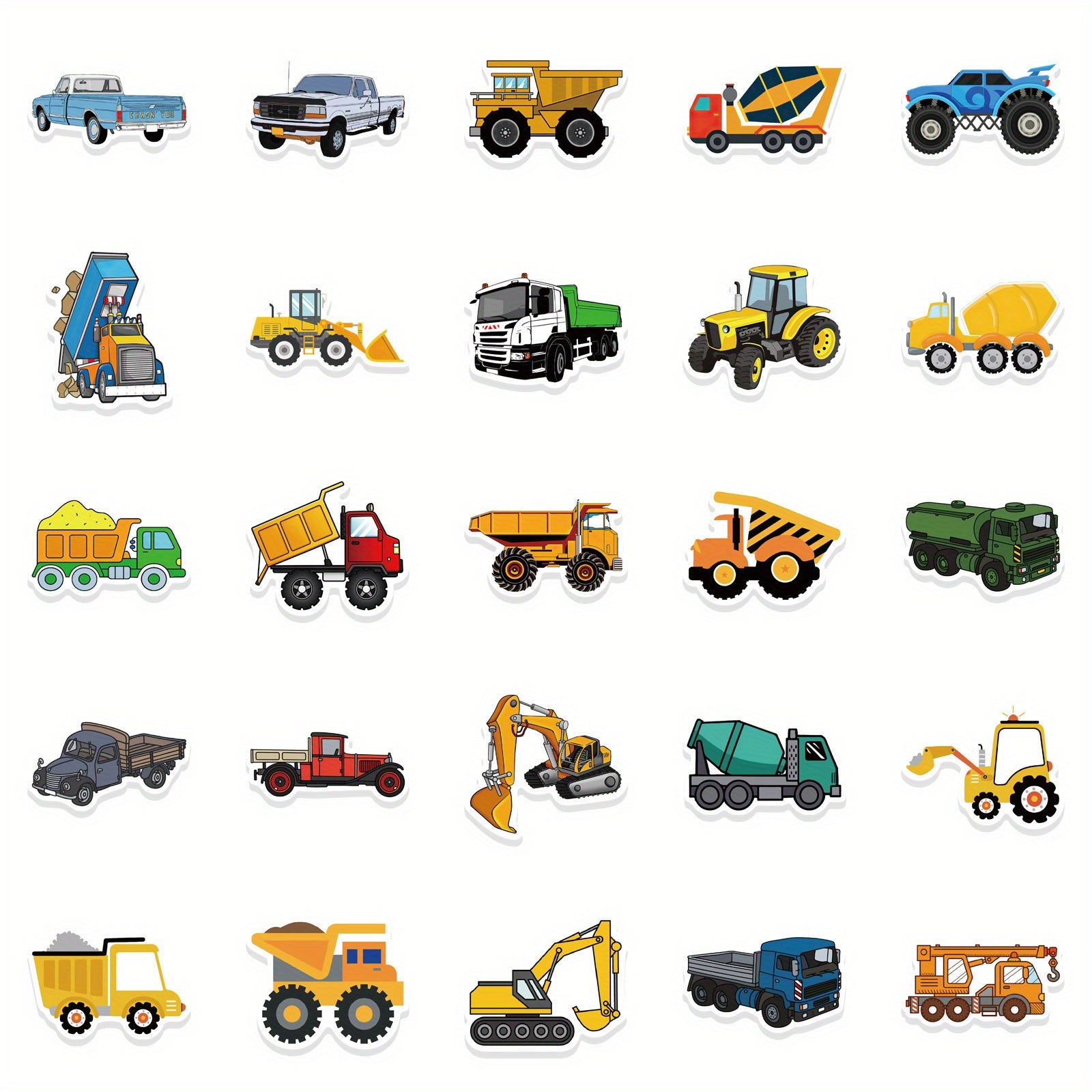 50pcs Truck Graffiti Fun Stickers for Urban Street Art Enthusiasts
