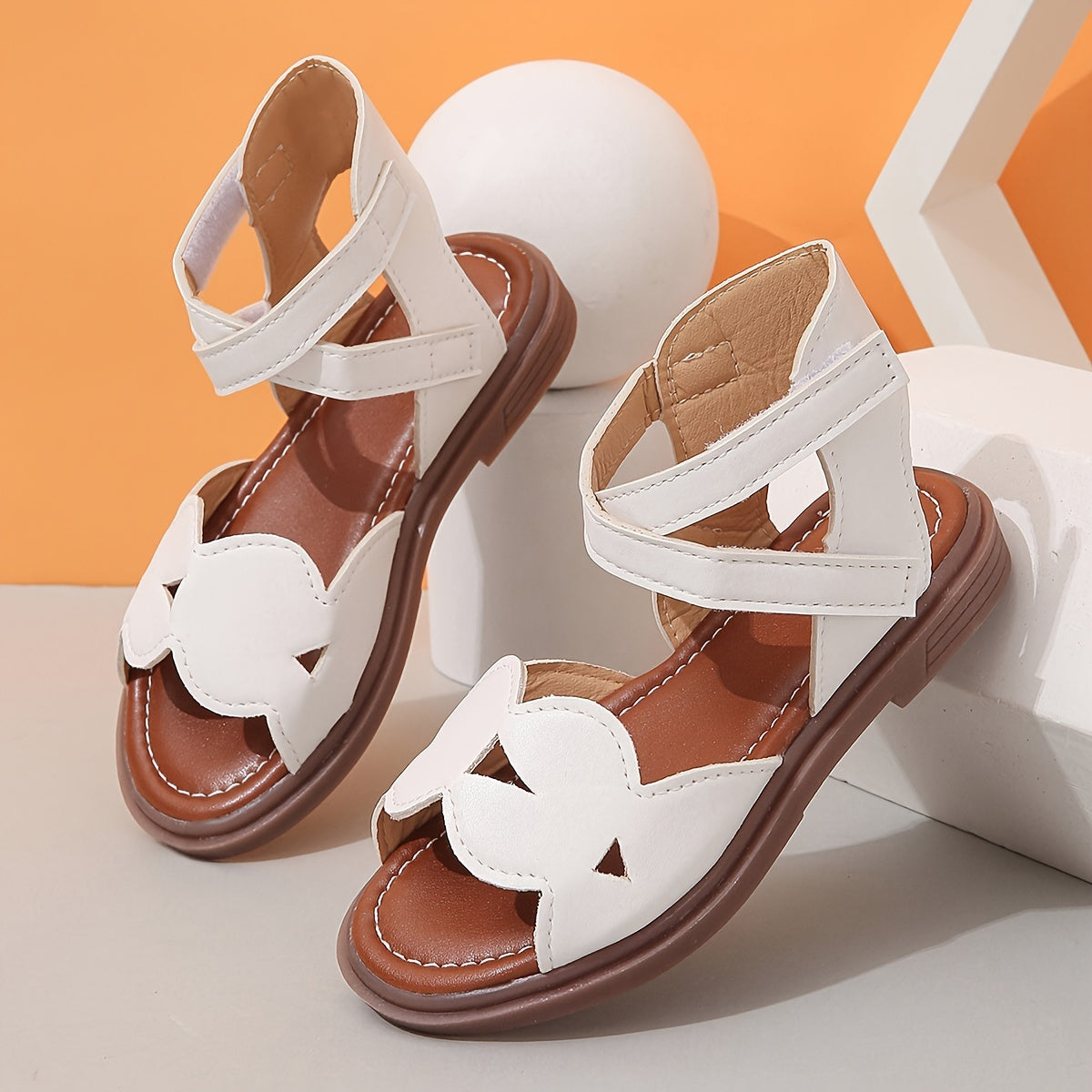 Girls' Breathable Open Toe Sandals Lightweight Anti Slip Sandals