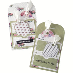 1pc Stitched Pocket Tag Set Metal Cutting Dies For DIY Album Paper Card