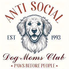 Vintage 1993 Dog Moms Club Patch - Animal Theme - Iron On