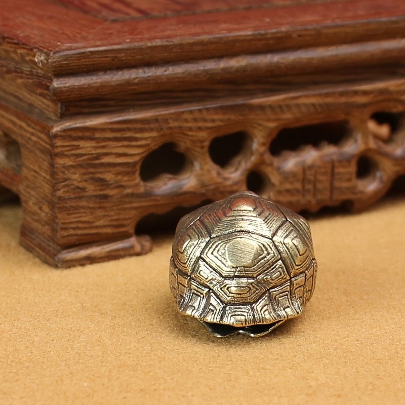 Brass Turtle Bell Keychain Pendant for Bags and Keys