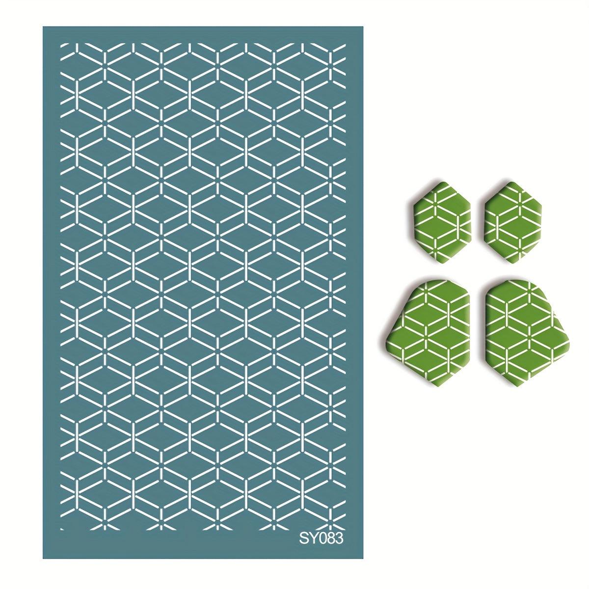 1pc 15X9cm Silk Screen Printing Template for Clay Earrings DIY