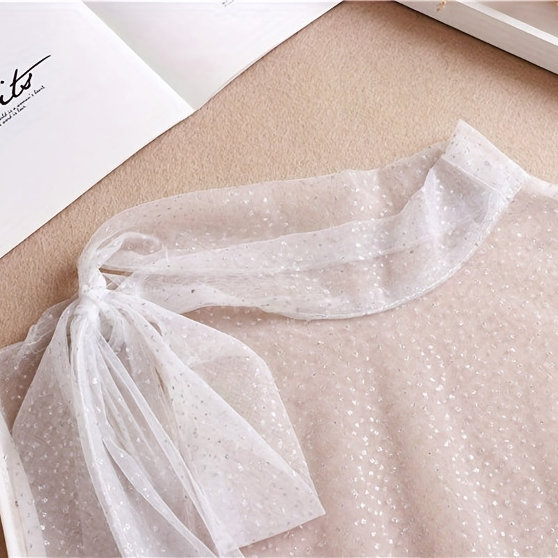 Polyester Tie False Collar Half Shirt Style False Collar
