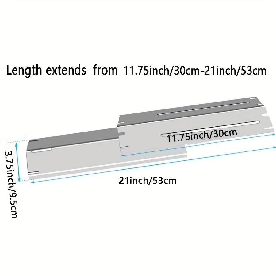 Adjustable Grill Heat Plate Shield Stainless Steel Heat Tent Flavorizer Bar Burn
