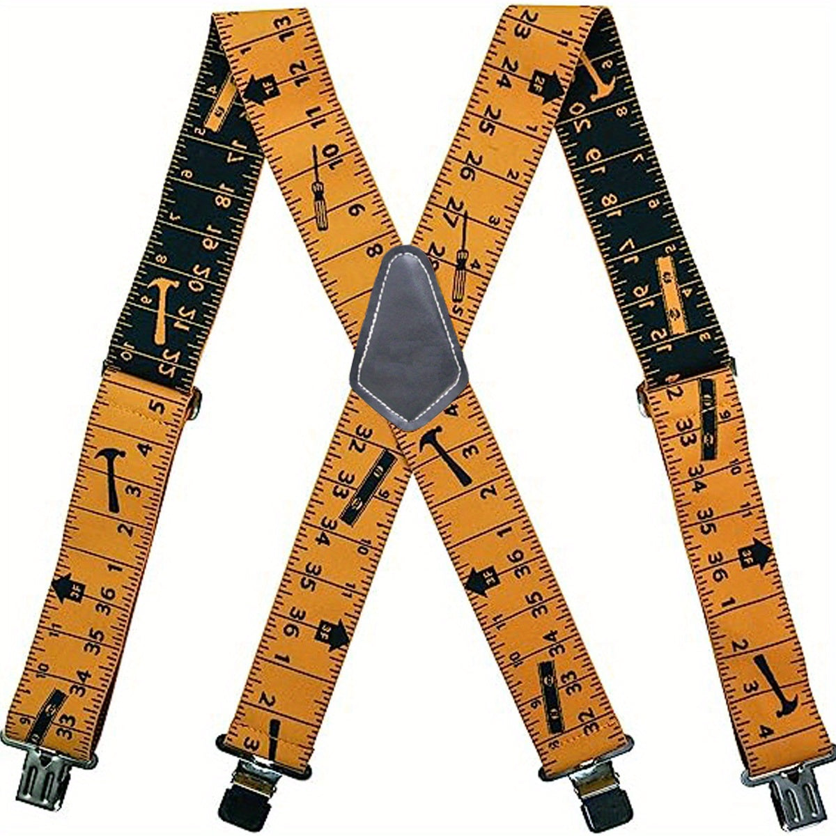 Men's Elastic Wide X-shaped Suspenders for Work Outdoor