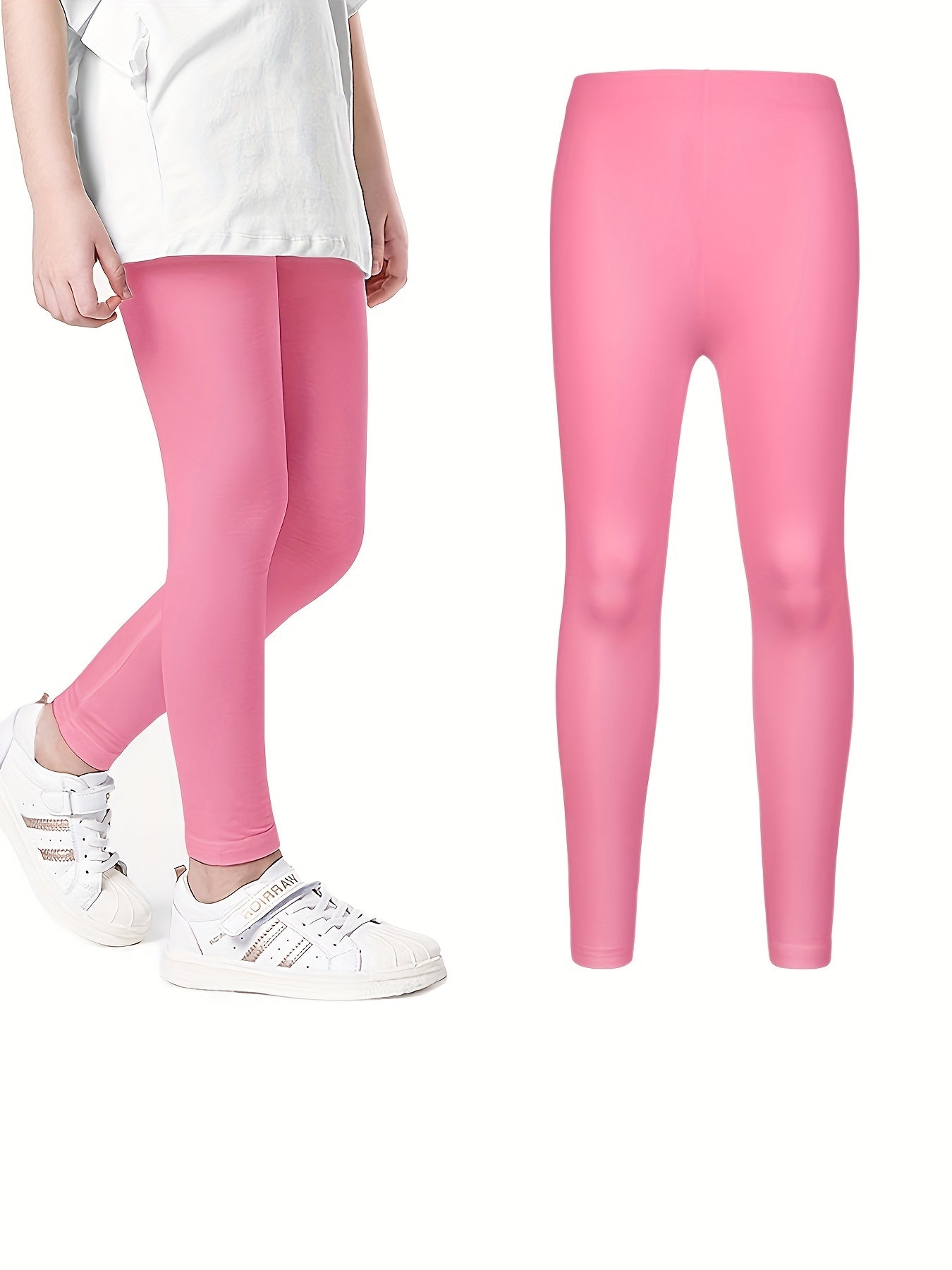 2pcs Girls Compression Leggings Set for Sports Kids
