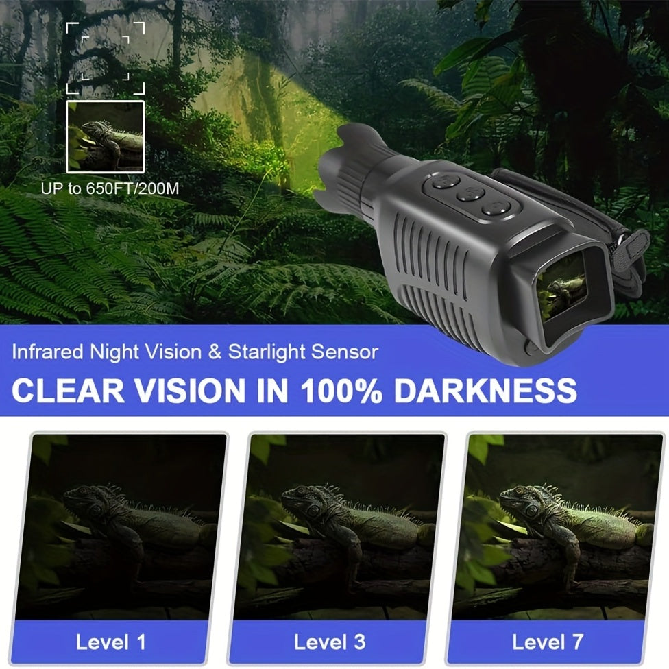 R7 Infrared Night Vision Monocular with Large Display Screen