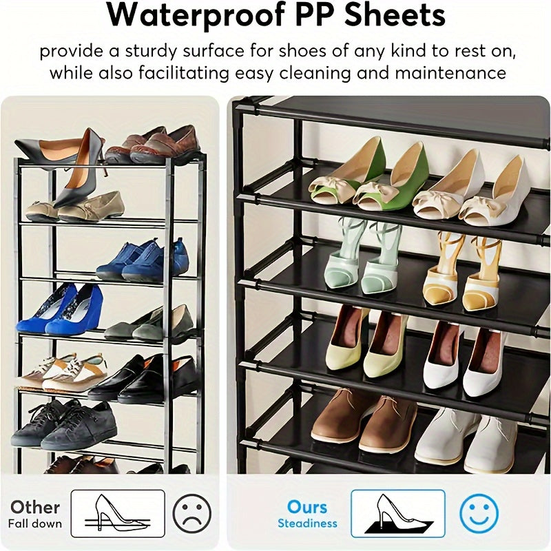 Dustproof Shoes Storage Rack Standing Shoes Rack Easy Assembled