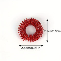 10Pcs Finger Massager Ring Spring Fingertip Massage Toy