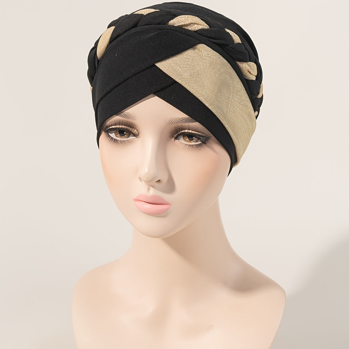 Cross Braid Bonnet Beanie Hat Women's Bonnet Beanie Hat