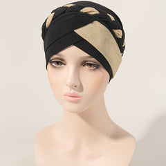 Cross Braid Bonnet Beanie Hat Women's Bonnet Beanie Hat