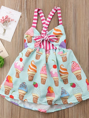 Kid Girls' Ice Cream Princess Dress For Party - Gift Idea