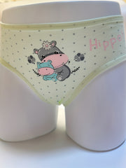 5pcs Little Girl's Cartoon Print Mixed Underwears Set