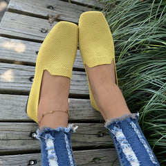 Women's Braided Loafers Slip On Flat Shoes Casual Breathable Shoes