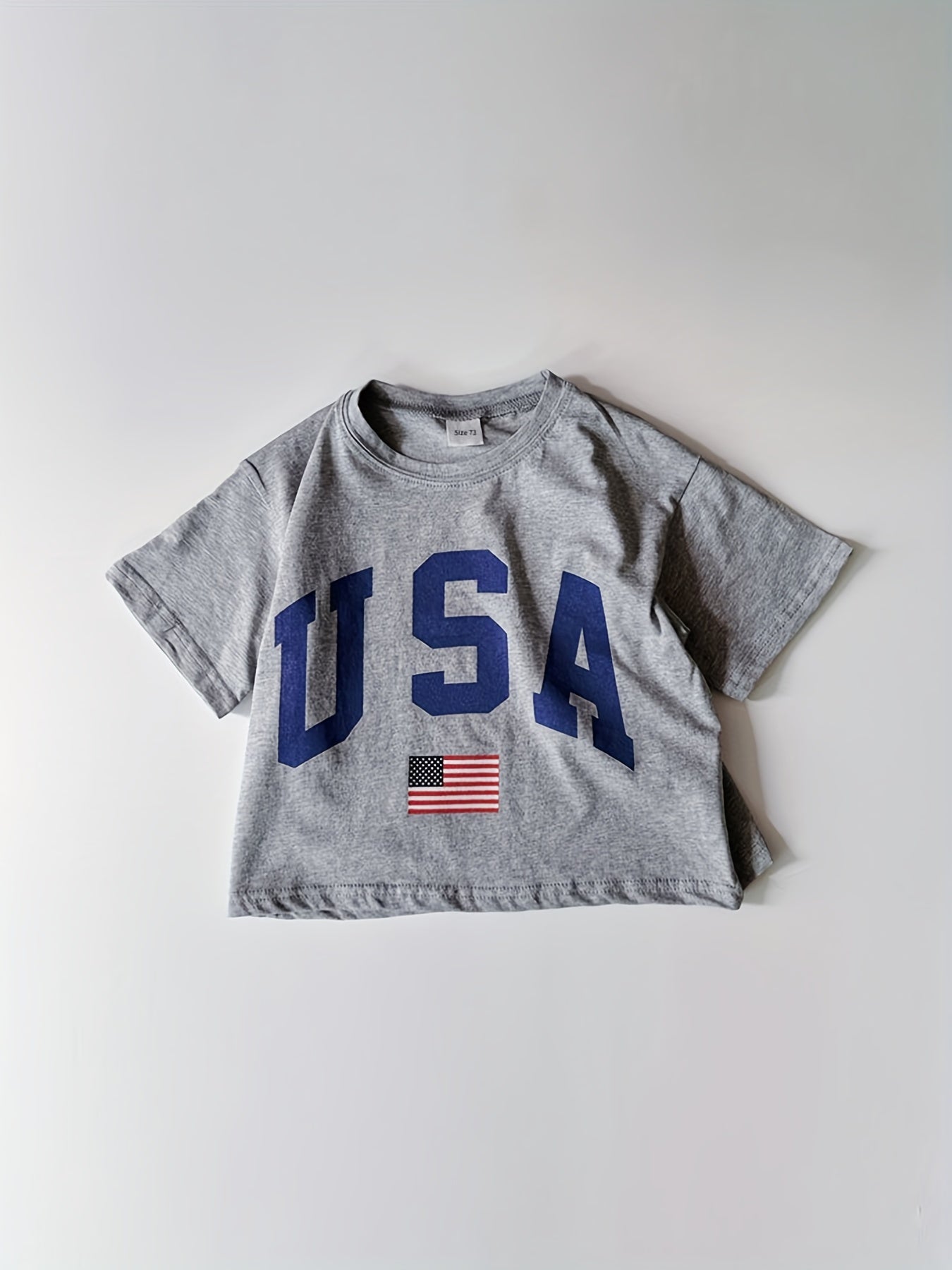Baby Toddler Euro-American Short Sleeve T-shirt Top Summer Pullover