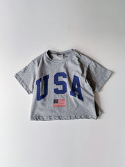 Baby Toddler Euro-American Short Sleeve T-shirt Top Summer Pullover