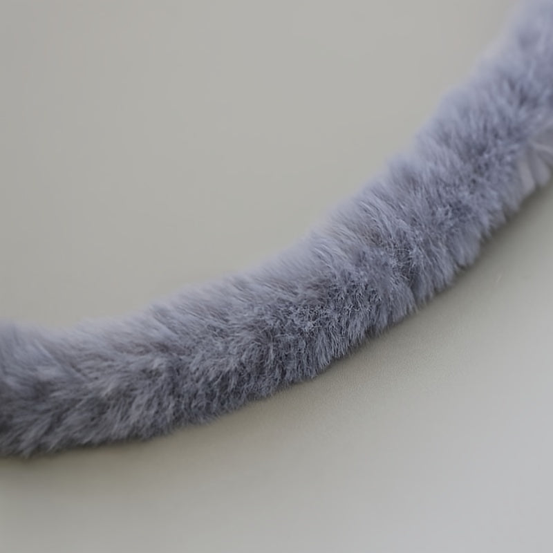1pc Plush Twisting Stick Thick Diy Doll Accessories Leather Grass Wool