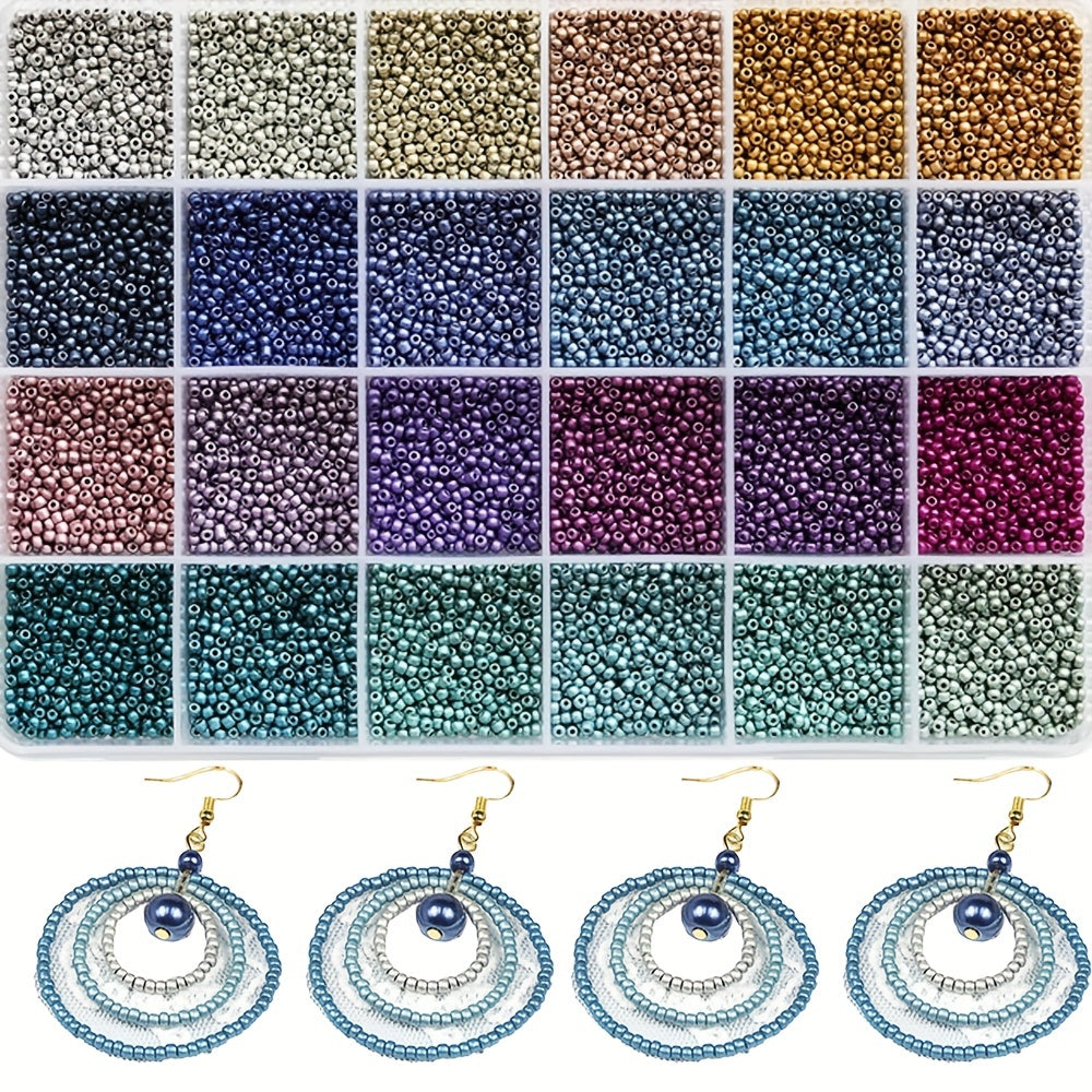 1000pcs Glass Seed Beads Bohemian Metal Czech Rice Beads DIY Jewelry Making
