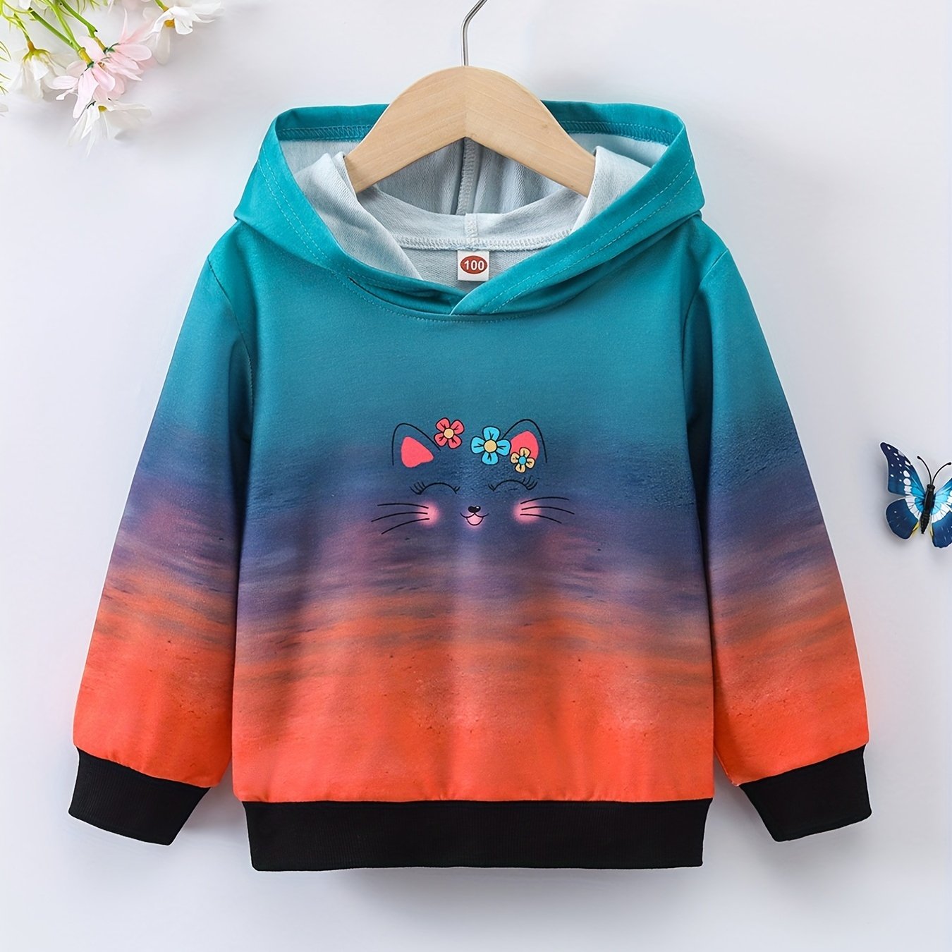 Tie dye Unicorn Girls' Hoodie Sweatshirt