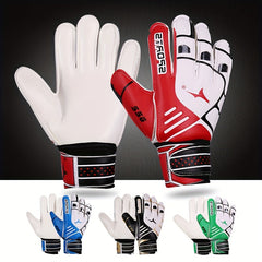 Kids Soccer Goalkeeper Gloves Non Slip Latex Finger Protection