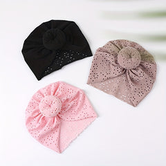 Baby Donut Hat Solid Hole Baby Tire Hat Breathable Head Wrap Hat