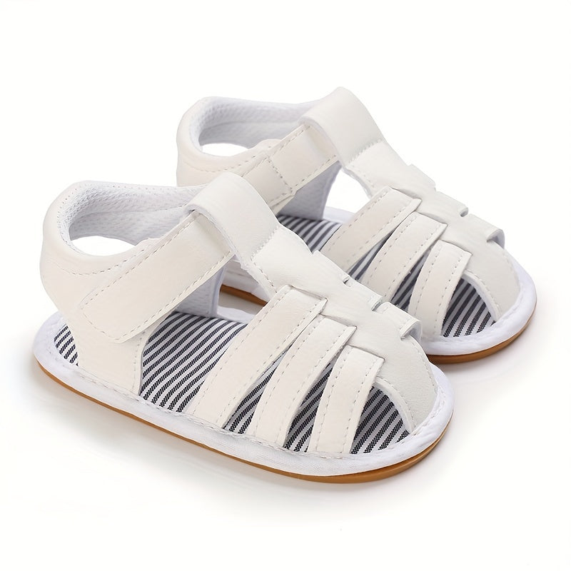 Baby Boy's Solid Sandals Anti skid Toddler Walking Shoes