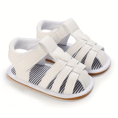 Baby Boy's Solid Sandals Anti skid Toddler Walking Shoes