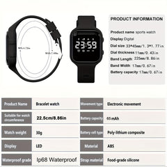 Waterproof Vibrating Alarm Watch 3 Alarm Reminder Watch Potty Training Watch