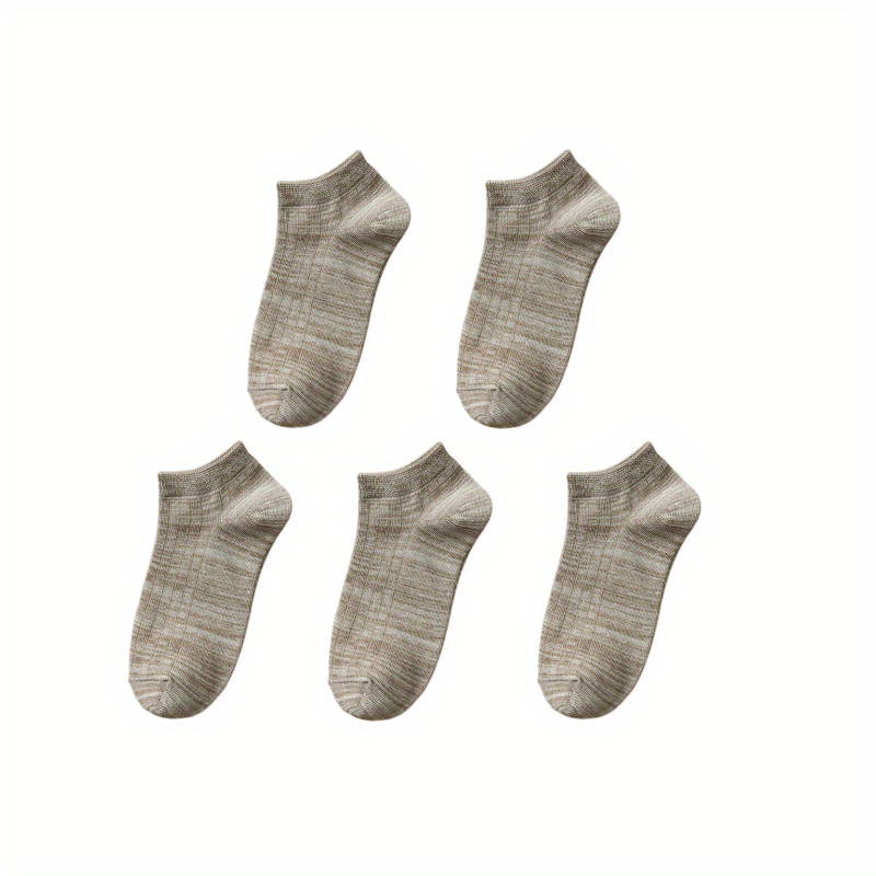 5 Pairs Soft Lightweight Ankle Socks for Women All Match Stockings