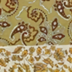 Vintage Green Paisley Print Satin Scarf Boho Shawl