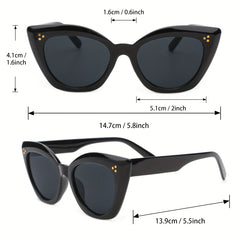 Cat Eye Sunglasses Rivet Anti Glare UV400
