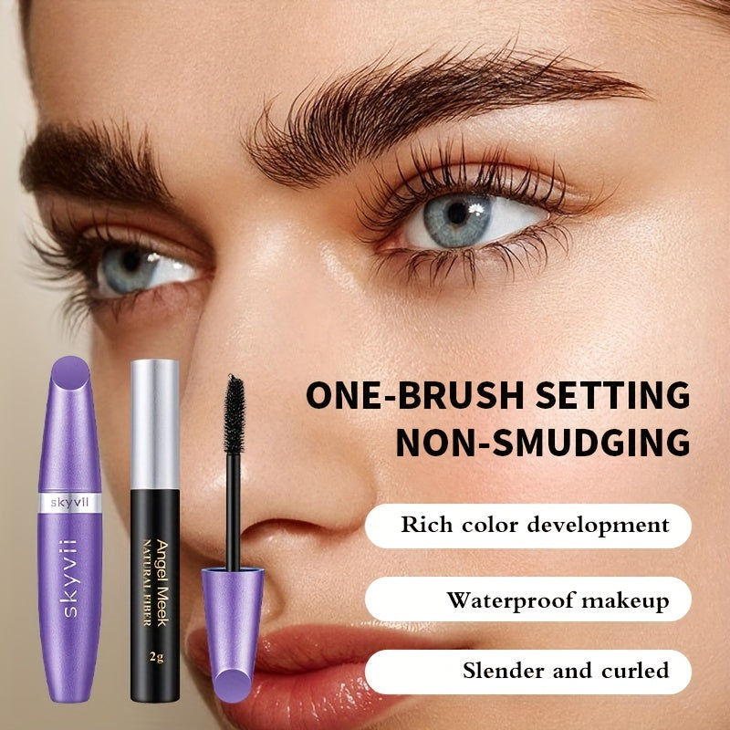 Fiber Mascara Set Waterproof Long Lasting Makeup