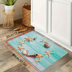 Starfish Kitchen Mat Anti Slip Bathroom Carpet Absorbent Bath Mat