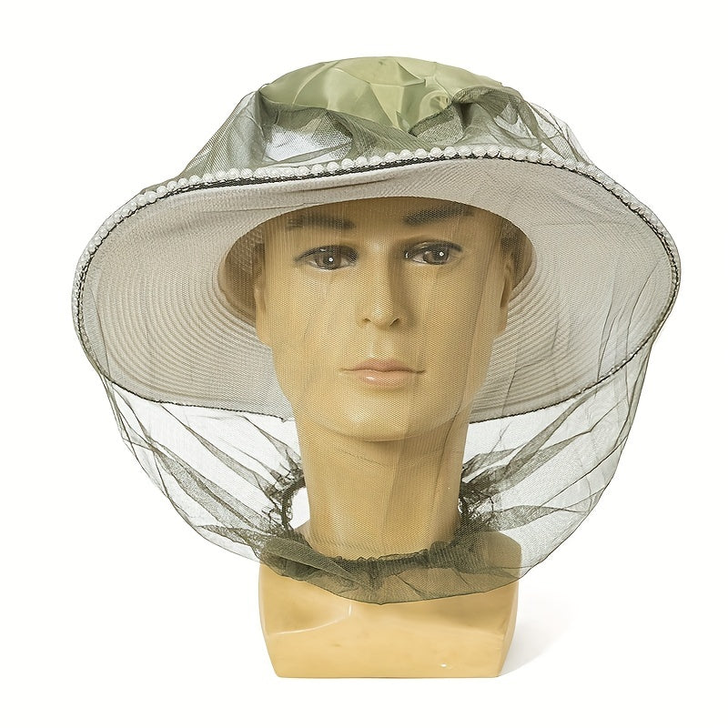 Camouflage Mosquito Fishing Hat for Outdoor Protection