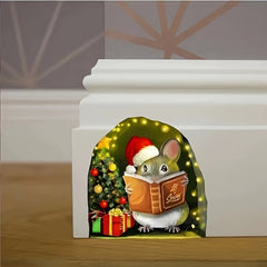 Cartoon Mouse Cave Bedroom Entrance Stair Home Wall Decoration