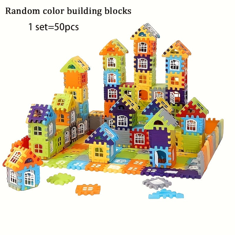 Multicolor Building Blocks DIY House Toy for Presents