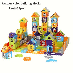 Multicolor Building Blocks DIY House Toy for Presents
