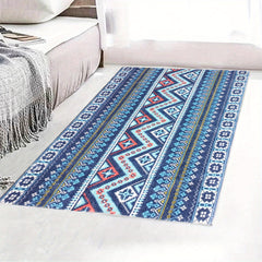 Soft Geometric Fluffy Area Rugs Absorbent Bath Mat with Anti-Slip Backing