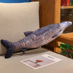 Realistic Soft Plush Fish Toy Stuffed Animal with Expressive Eyes & Fins