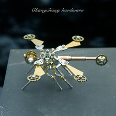 Metal DIY Gear Dragonfly Puzzle Toy Steampunk Craft
