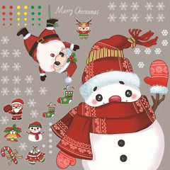 70 Christmas Window Stickers, Easy Install & Remove, Indoor Decorations