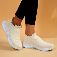 Women's Comfy Slip-On Walking Shoes Lightweight Low Top Sneakers