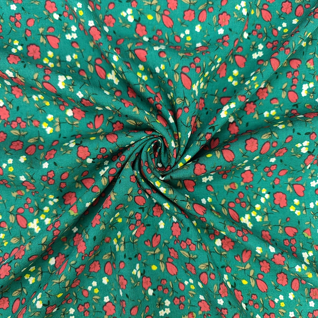 1yd Faux Cotton Fabric DIY Clothes Pants Dress Quilt Covering Fabric