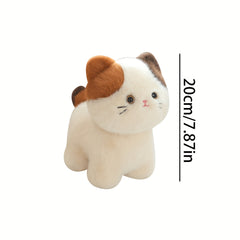 Fat Calico Cat Plush Toy 7.87in Stuffed Sofa Ornament