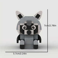 119pcs Raccoon Building Block Model Birthday Gift