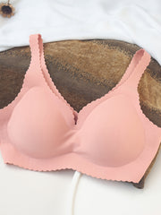 Seamless Push Up Bra Solid Color