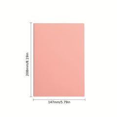 A5 PU Leather Notebook Student Stationery Study Draft Work Plan Book