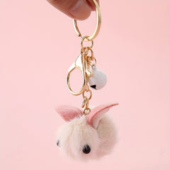 Cute Cartoon Rabbit Keychain Bunny Car Pendant Key Ring