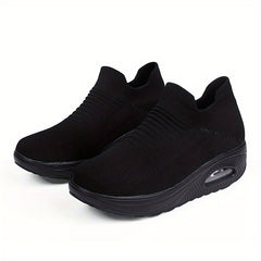 Air Cushion Mesh Sneakers Slip On Non Slip Walking Runnin
